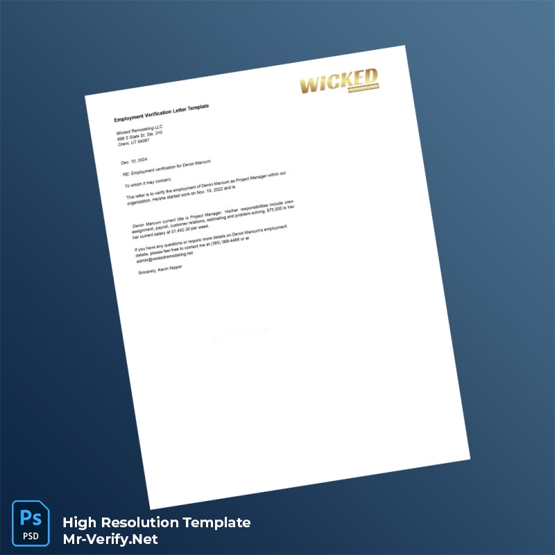 USA%20Wicked%20Remodeling%20Employment%20Verification%20Letter%20Template%20in%20Word%20and%20PDF%20formats Editable USA Wicked Remodeling Employment Verification Letter Word and Pdf Template Preview - Mac Doc