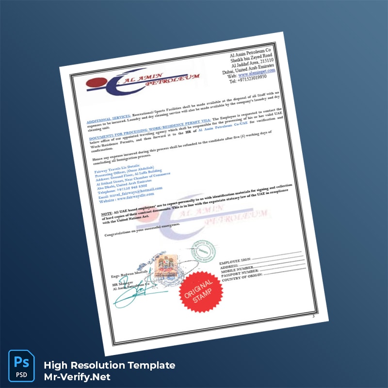 United%20Arab%20Emirates%20Al%20Amin%20Petroleum%20Co%20Employment%20Verification%20Letter%20Template%20in%20Word%20and%20PDF%20formats-page3 Editable United Arab Emirates Al Amin Petroleum Co Employment Verification Letter Template in Word and PDF formats page 3 Preview - Mac Doc