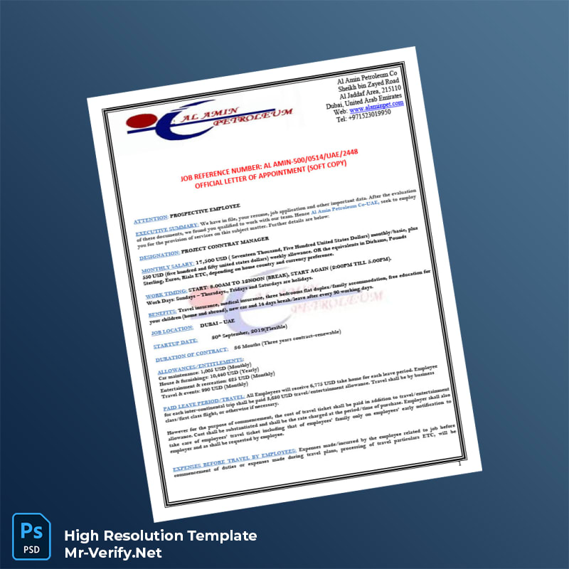 United%20Arab%20Emirates%20Al%20Amin%20Petroleum%20Co%20Employment%20Verification%20Letter%20Template%20in%20Word%20and%20PDF%20formats Editable United Arab Emirates Al Amin Petroleum Co Employment Verification Letter Word and Pdf Template Preview - Mac Doc