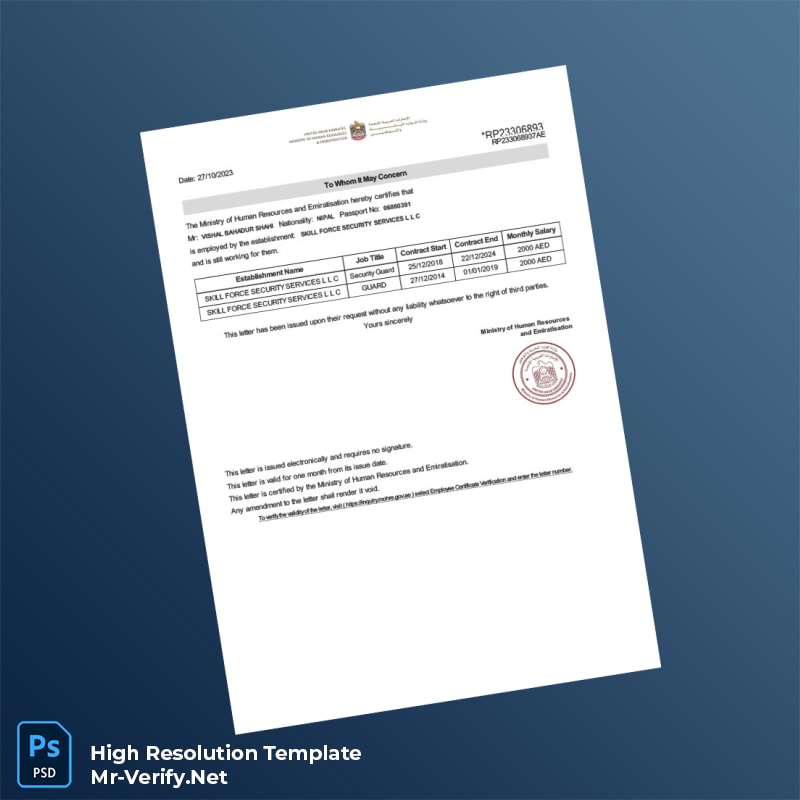 United%20Arab%20Emirates%20Skill%20Force%20Security%20Services%20LLC%20Employment%20Verification%20Letter%20Template%20in%20Word%20and%20PDF%20formats Editable United Arab Emirates Skill Force Security Services LLC Employment Verification Letter Word and Pdf Template Preview - Mac Doc