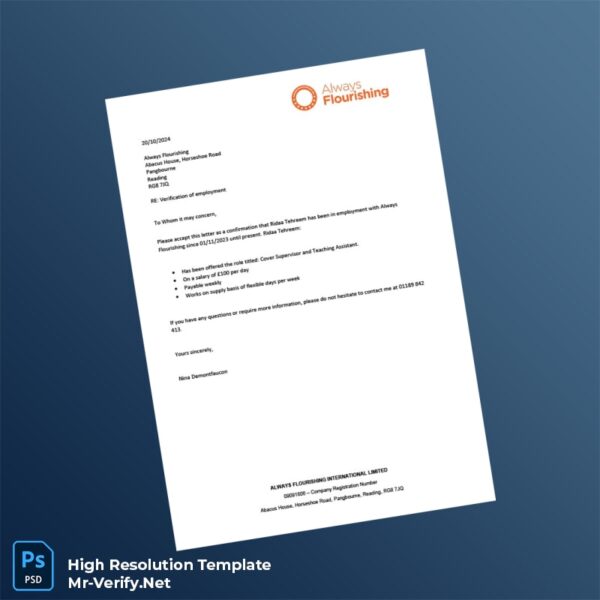 United%20Kingdom%20Always%20Flourishing%20Employment%20Verification%20Letter%20Template%20in%20Word%20and%20PDF%20formats Editable United Kingdom Always Flourishing Employment Verification Letter Word and Pdf Template Preview - Mac Doc