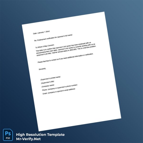Editable United States Acme Inc Proof of Employment Letter Word and Pdf Template Preview - Mac Doc