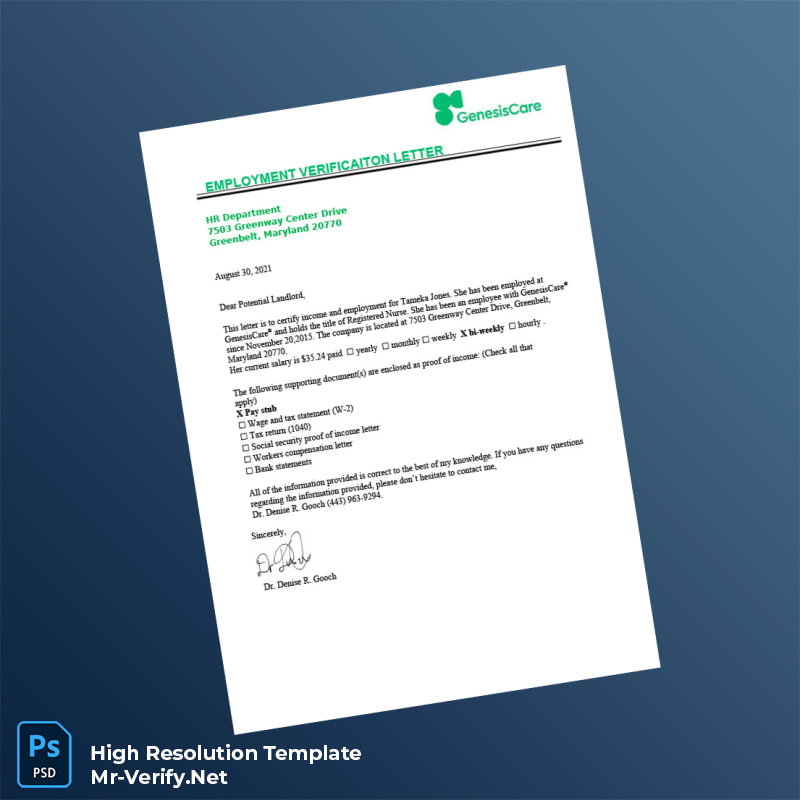 United%20States%20GenesisCare%20Employment%20Verification%20Letter%20Template%20in%20Word%20and%20PDF%20formats Editable United States GenesisCare Employment Verification Letter Word and Pdf Template Preview - Mac Doc