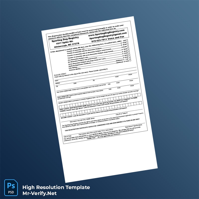 United%20States%20Sporting%20Dog%20Registry%20Registration%20Certificate%20Template%20in%20Word%20and%20PDF%20formats Editable United States Sporting Dog Registry Registration Certificate Word and Pdf Template Preview - Mac Doc