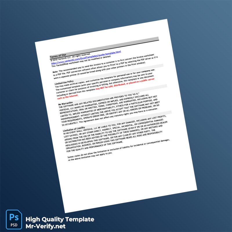 Unknown Dynamic Excellent Enterprise Invoice Template in Word and PDF formats page 5 Unknown Dynamic Excellent Enterprise Invoice Template in Word and PDF formats page 5
