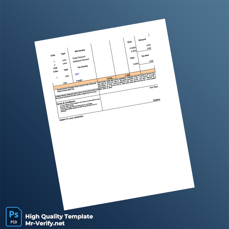 Unknown Unknown Tax Invoice Template in Word and PDF formats page 2 Unknown Unknown Tax Invoice Template in Word and PDF formats page 2