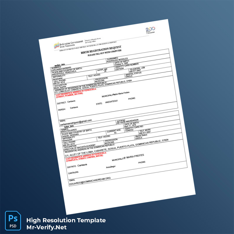 Venezuela%20Embassy%20Birth%20Registration%20Certificate%20Template%20in%20Word%20and%20PDF%20formats-page2 Editable Venezuela Embassy Birth Registration Certificate Template in Word and PDF formats page 2 Preview - Mac Doc
