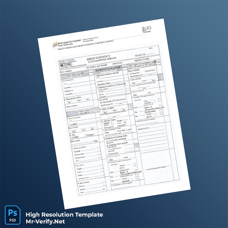 Venezuela%20Embassy%20Birth%20Registration%20Certificate%20Template%20in%20Word%20and%20PDF%20formats-page4 Editable Venezuela Embassy Birth Registration Certificate Template in Word and PDF formats page 4 Preview - Mac Doc
