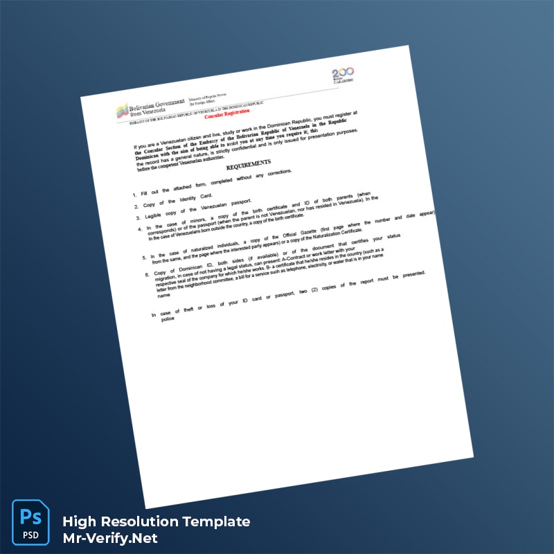 Venezuela%20Embassy%20Birth%20Registration%20Certificate%20Template%20in%20Word%20and%20PDF%20formats-page5 Editable Venezuela Embassy Birth Registration Certificate Template in Word and PDF formats page 5 Preview - Mac Doc