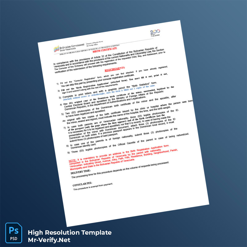 Venezuela%20Embassy%20Birth%20Registration%20Certificate%20Template%20in%20Word%20and%20PDF%20formats Editable Venezuela Embassy Birth Registration Certificate Word and Pdf Template Preview - Mac Doc