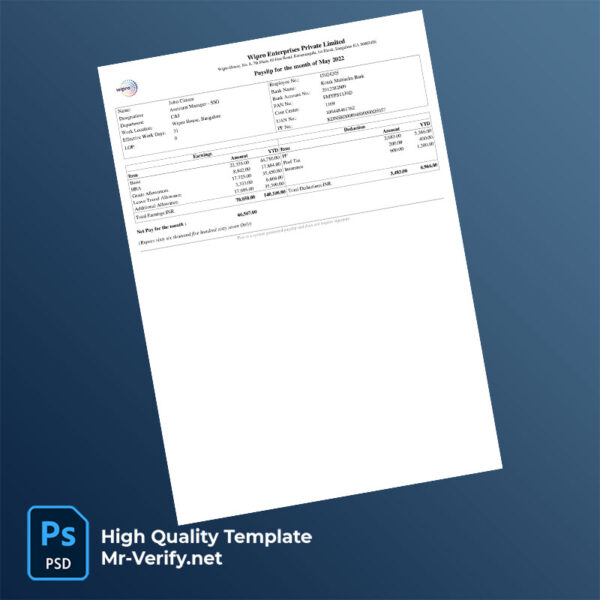 Wipro-Enterprises-Private-Limited-payslip-word-and-pdf-template-mrverify Wipro Enterprises Private Limited payslip word and pdf template