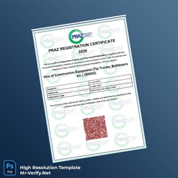 Zimbabwe%20Procurement%20Regulatory%20Authority%20Registration%20Certificate%20Template%20in%20Word%20and%20PDF%20formats Editable Zimbabwe Procurement Regulatory Authority Registration Certificate Word and Pdf Template Preview - Mac Doc