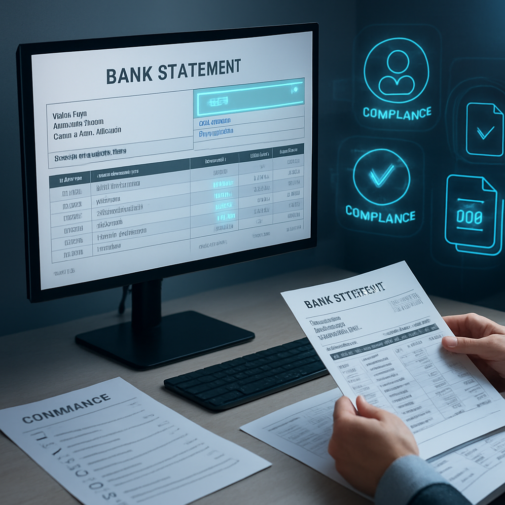 Creating Realistic Bank Statement Templates for KYC Verification