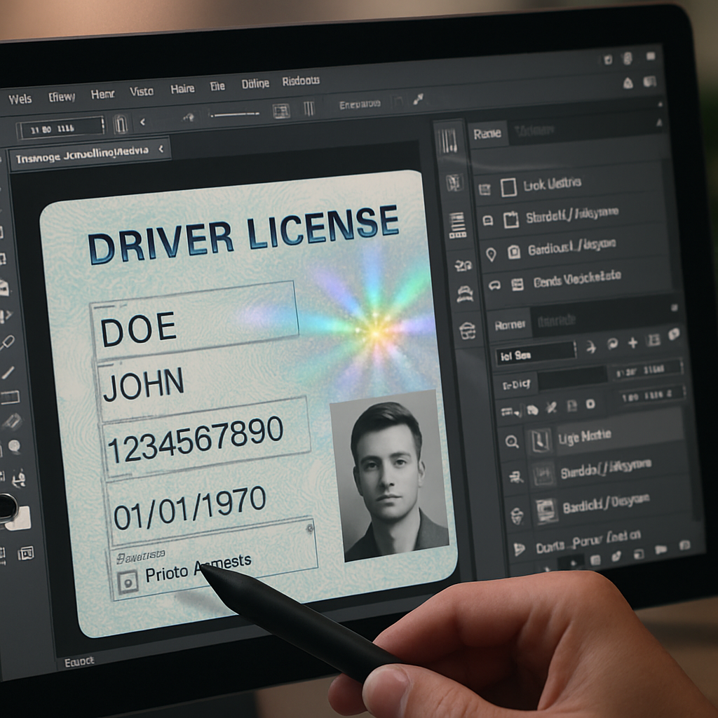 Driver License PSD Templates: Understanding Layers, Fonts, and Holograms