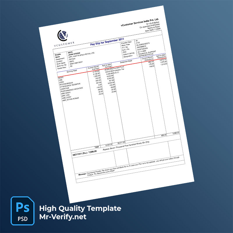 vCustomer-Services-India-Pvt-Ltd-payslip-word-and-pdf-template-mrverify vCustomer Services India Pvt Ltd payslip word and pdf template