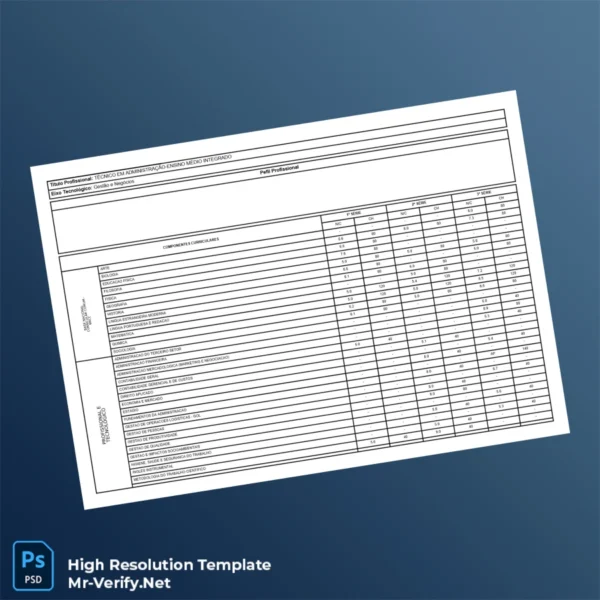 Brazil College Estadual do Campo de Tempo Integral de Carnabai Technical Diploma in Business Administration Printable Brazil College Estadual do Campo de Tempo Integral de Carnabai Technical Diploma in Business Administration Image Preview - PrintDocs