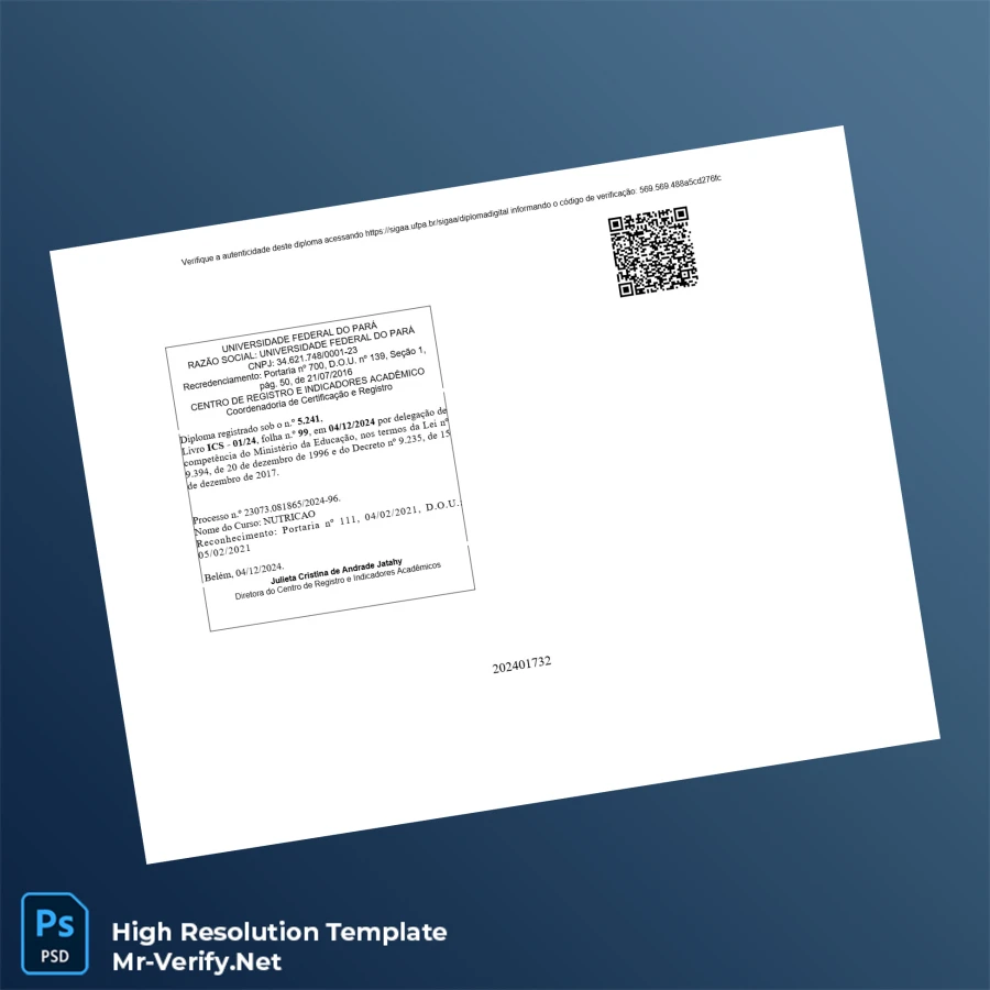 Brazil Federal University of Pará Bachelor of Science in Nutrition Template-page2 Printable Brazil Federal University of Pará Bachelor of Science in Nutrition Template page 2 Image Preview - PrintDocs