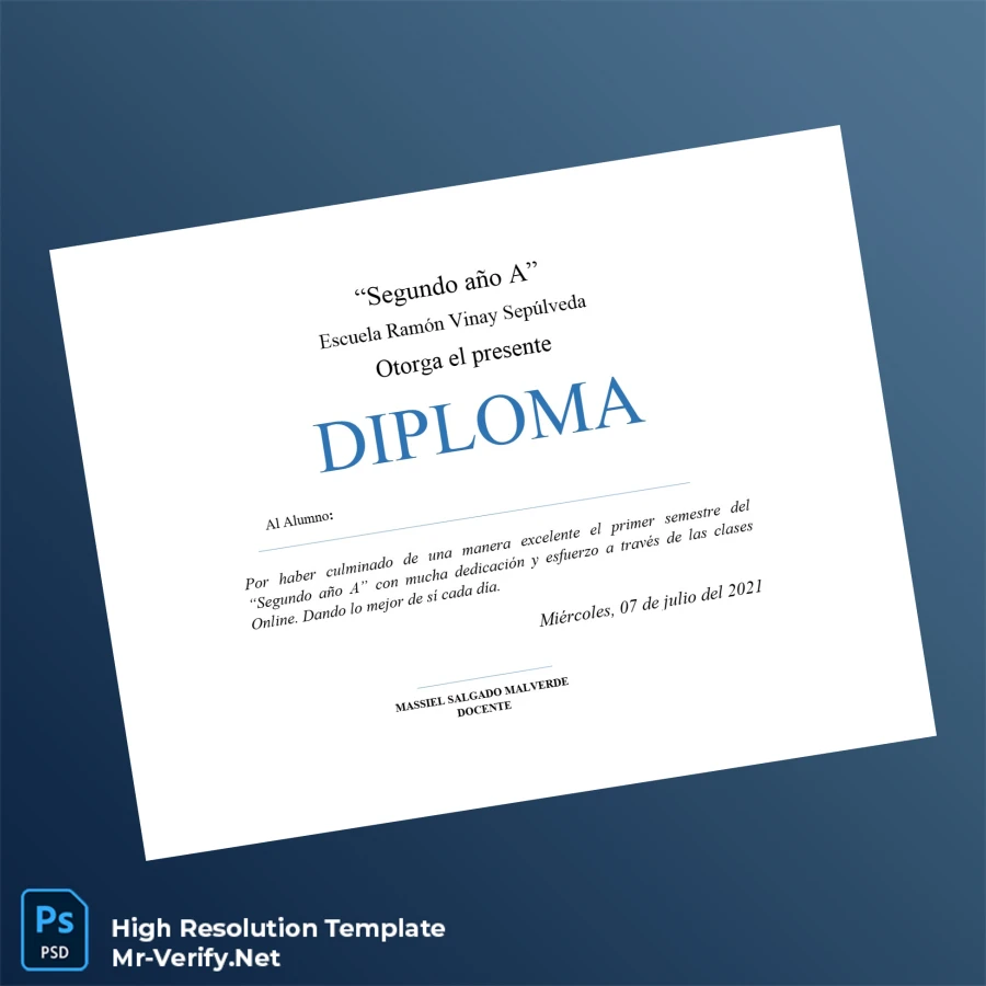 Chile Escuela Ramón Vinay Sepúlveda Diploma Template-page2 Printable Chile Escuela Ramón Vinay Sepúlveda Diploma Template page 2 Image Preview - PrintDocs
