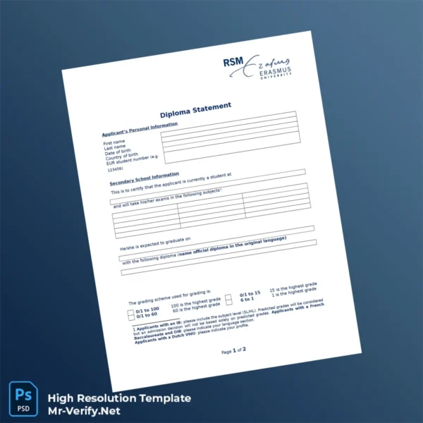Diploma Statement Template Printable Diploma Statement Template Image Preview - PrintDocs
