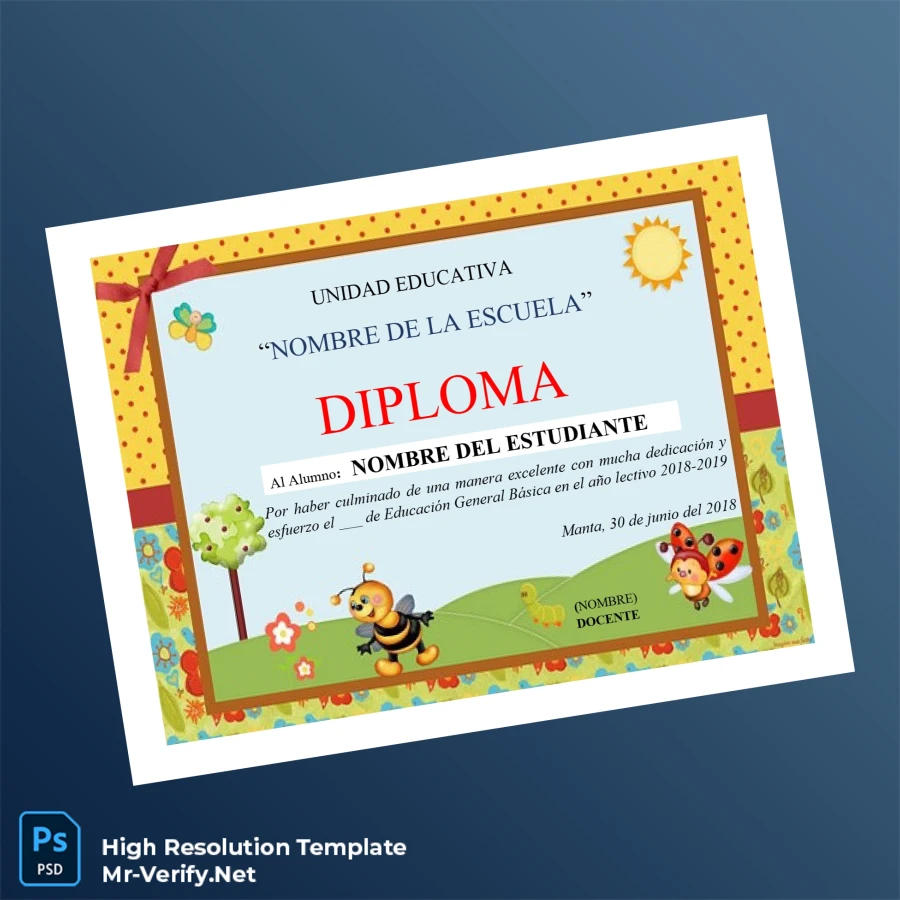 Ecuador Educational Institution Diploma Template-page5 Printable Ecuador Educational Institution Diploma Template page 5 Image Preview - PrintDocs