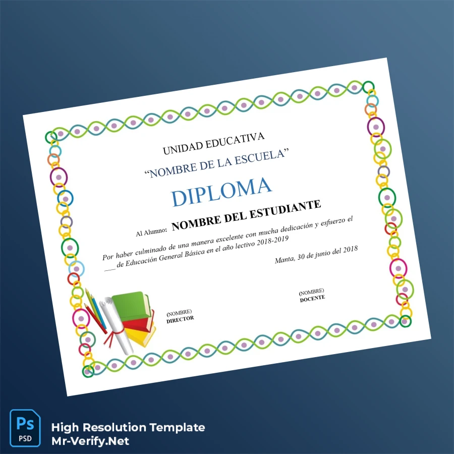 Ecuador Unidad Educativa Nombre de la Escuela Diploma Template-page6 Printable Ecuador Unidad Educativa Nombre de la Escuela Diploma Template page 6 Image Preview - PrintDocs