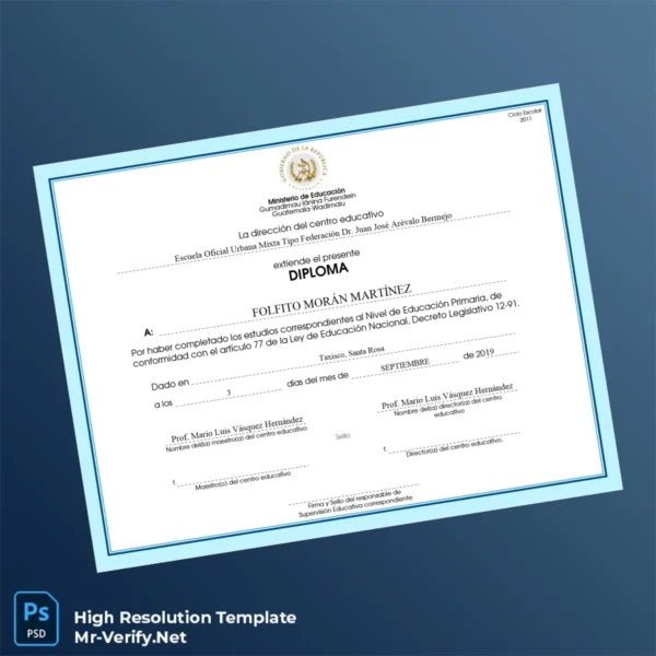 Guatemala Escuela Oficial Urbana Mixta Tipo Federación Dr. Juan José Arévalo Bermejo Primary Education Diploma Printable Guatemala Escuela Oficial Urbana Mixta Tipo Federación Dr. Juan José Arévalo Bermejo Primary Education Diploma Image Preview - PrintDocs