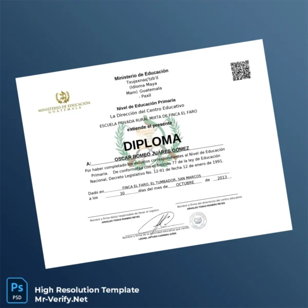 Guatemala Finca El Faro Primary School Primary Education Diploma Printable Guatemala Finca El Faro Primary School Primary Education Diploma Image Preview - PrintDocs