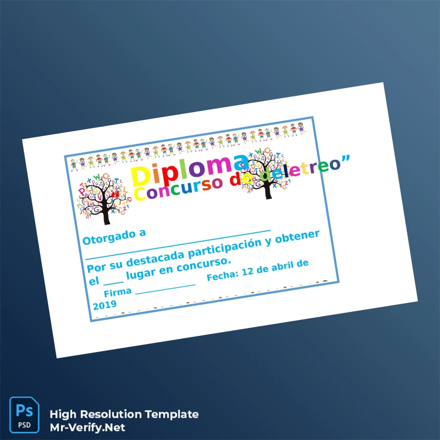 Mexico Diploma of Spelling Contest Template Printable Mexico Diploma of Spelling Contest Template Image Preview - PrintDocs