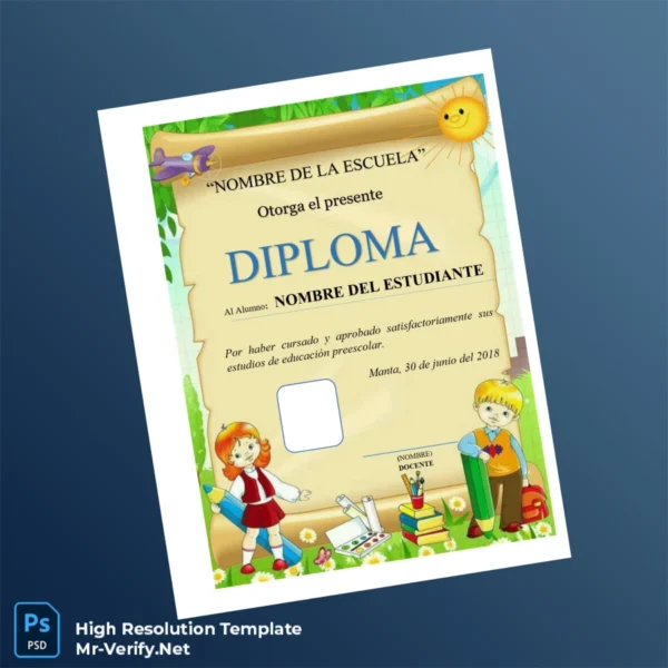 Printable Mexico Unidad Educativa _NOMBRE DE LA ESCUELA_ Diploma Template Image Preview - PrintDocs