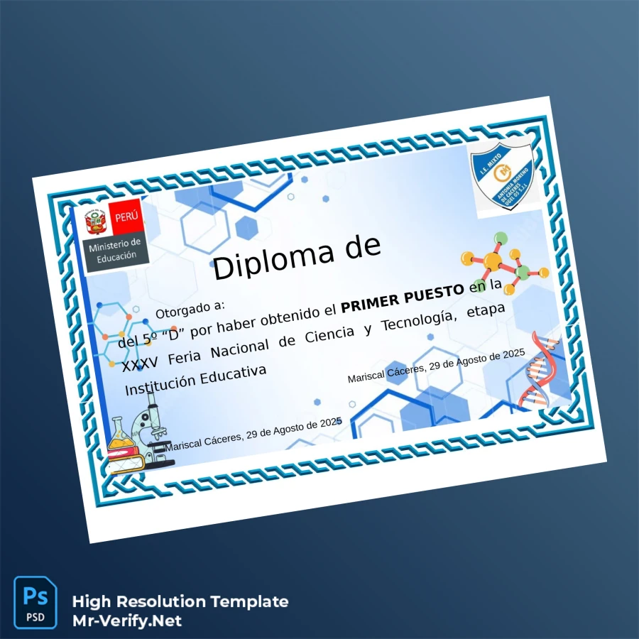 Peru Educational Institution Diploma of Honor Template-page3 Printable Peru Educational Institution Diploma of Honor Template page 3 Image Preview - PrintDocs