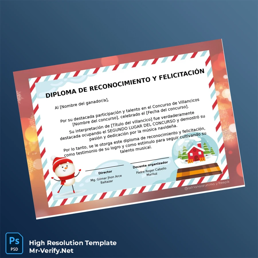 Peru I.E. San Cristobal de Chupán Recognition Diploma Template-page3 Printable Peru I.E. San Cristobal de Chupán Recognition Diploma Template page 3 Image Preview - PrintDocs
