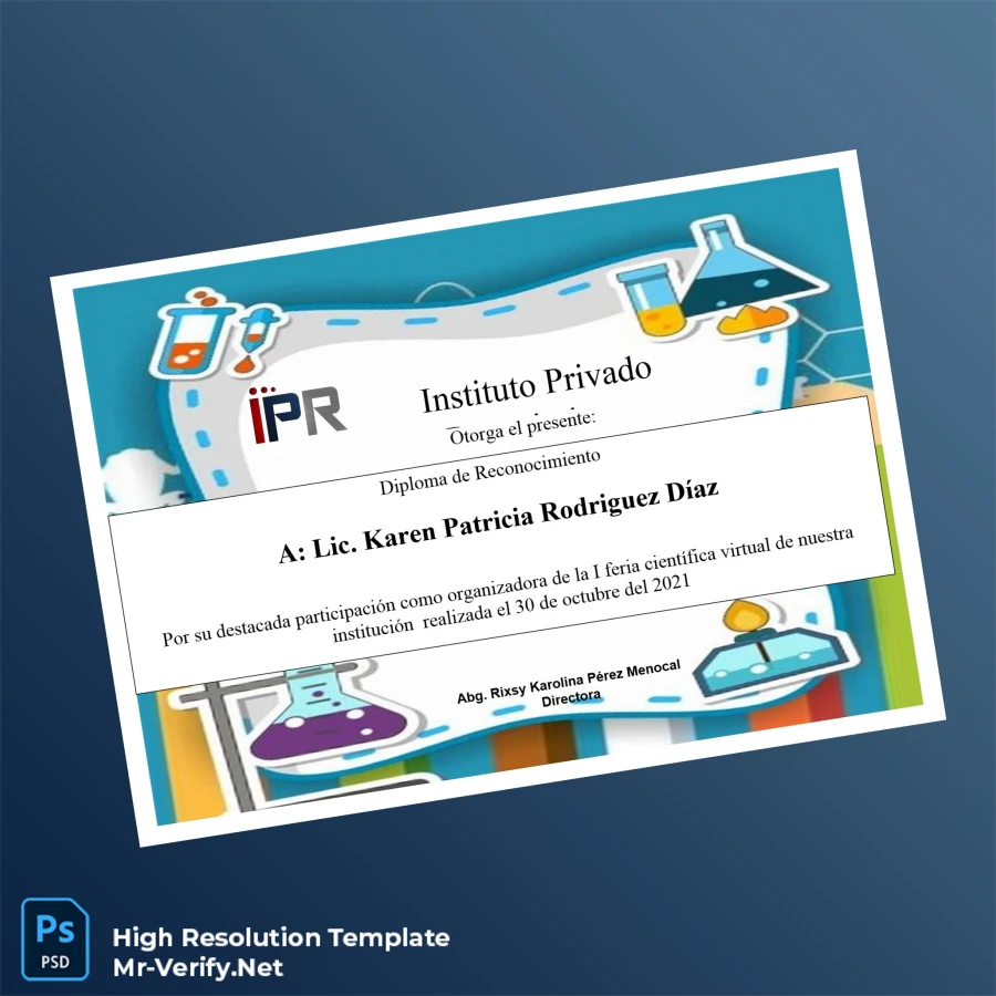 Peru Instituto Privado Diploma de Recognition Template Printable Peru Instituto Privado Diploma de Recognition Template Image Preview - PrintDocs