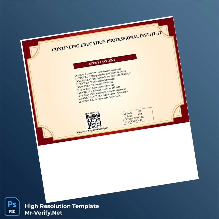 Peru Professional Institute of Continuing Education Diploma in Management Environmental Impact Assessment and Sanitation-page2 Printable Peru Professional Institute of Continuing Education Diploma in Management Environmental Impact Assessment and Sanitation page 2 Image Preview - PrintDocs