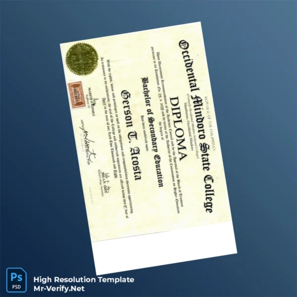 Printable Philippines Occidental Mindoro State College Bachelor of Secondary Education Template Image Preview - PrintDocs