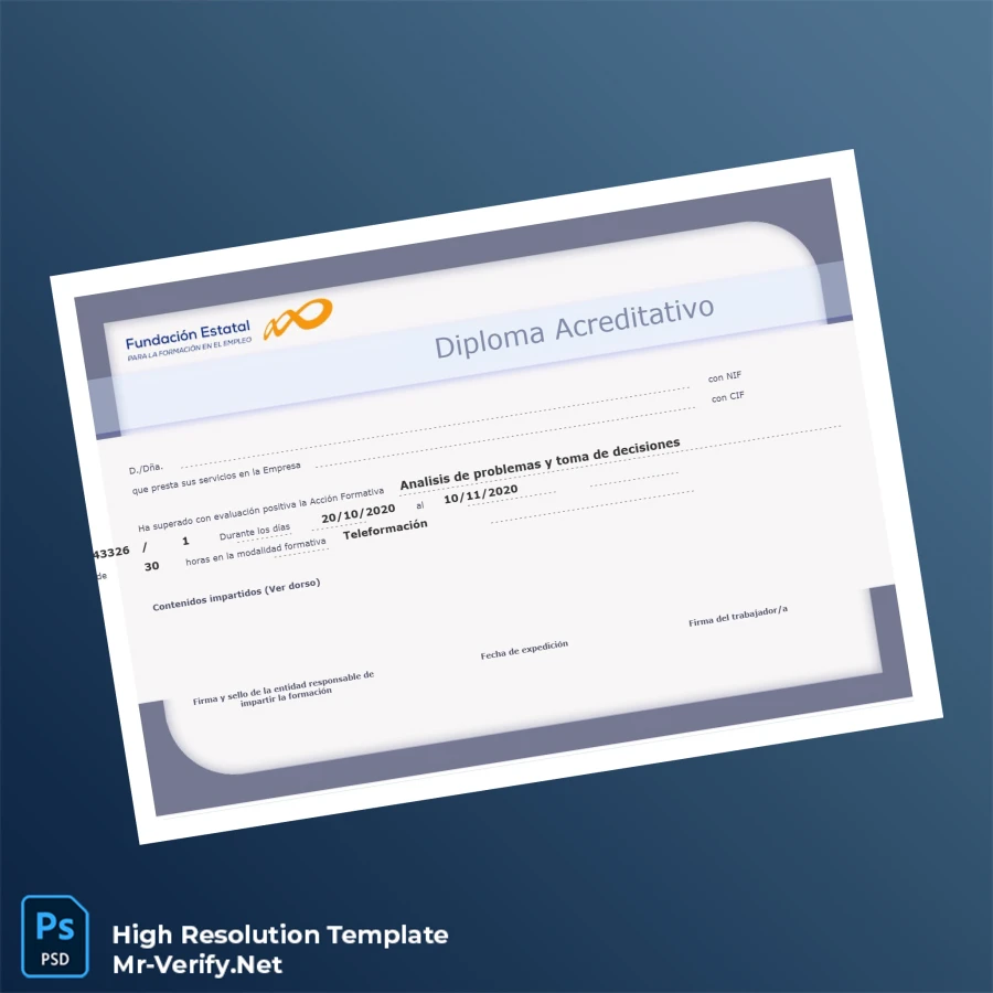 Spain Diploma in Problem Analysis and Decision Making Template Printable Spain Diploma in Problem Analysis and Decision Making Template Image Preview - PrintDocs