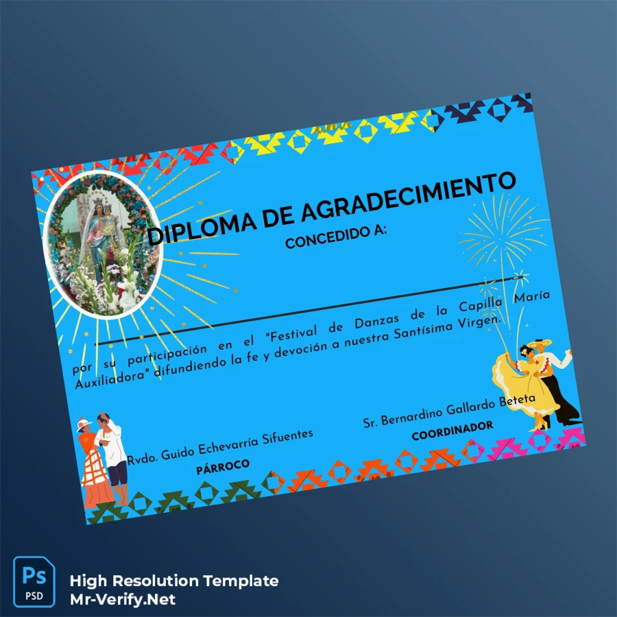 Spain Diploma of Acknowledgment Template Printable Spain Diploma of Acknowledgment Template Image Preview - PrintDocs