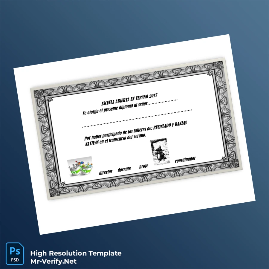 Spain Escuela Abierta Summer School Diploma Template-page3 Printable Spain Escuela Abierta Summer School Diploma Template page 3 Image Preview - PrintDocs