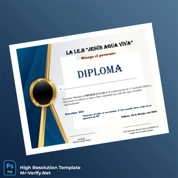 Spain I.E.B. _Jesús Agua Viva_ Diploma Template Printable Spain I.E.B. _Jesús Agua Viva_ Diploma Template Image Preview - PrintDocs